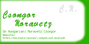 csongor moravetz business card